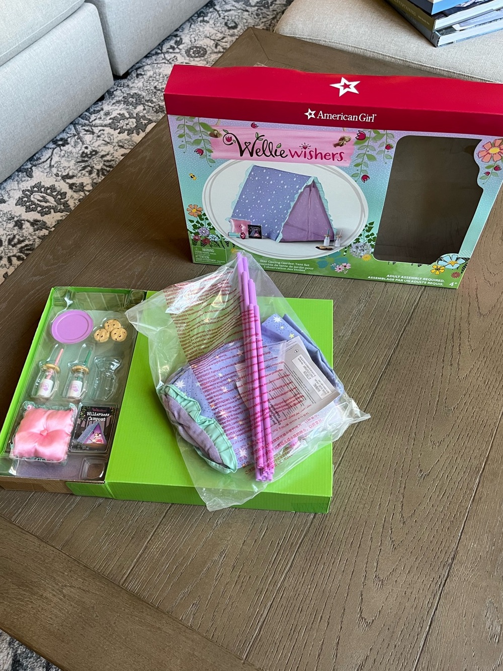 American Girl Doll 14.5” Welliewishers Star Gazing Tent Set see description NIB
